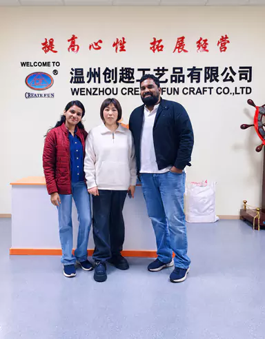 Buyers inspected the Wenzhou Create Fun Craft Co., Ltd. factory site