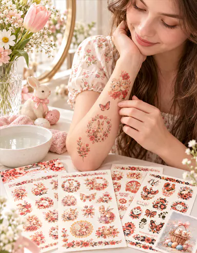 CreateFun Floral Butterfly Tattoo Stickers Are Now Available Online