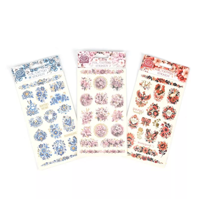 Colorful Temporary Tattoo Sticker