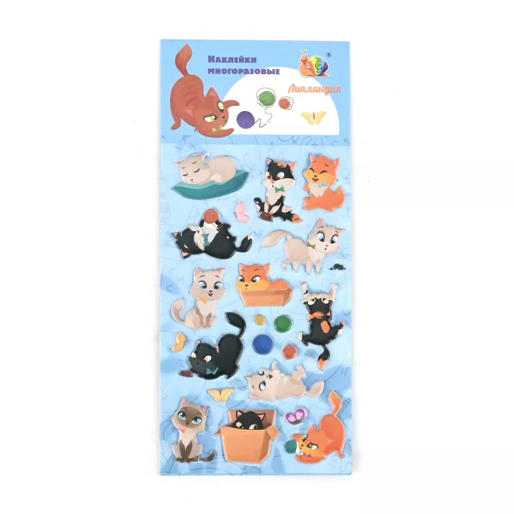 PU Faux Leather Puffy Sticker with Sponge Back