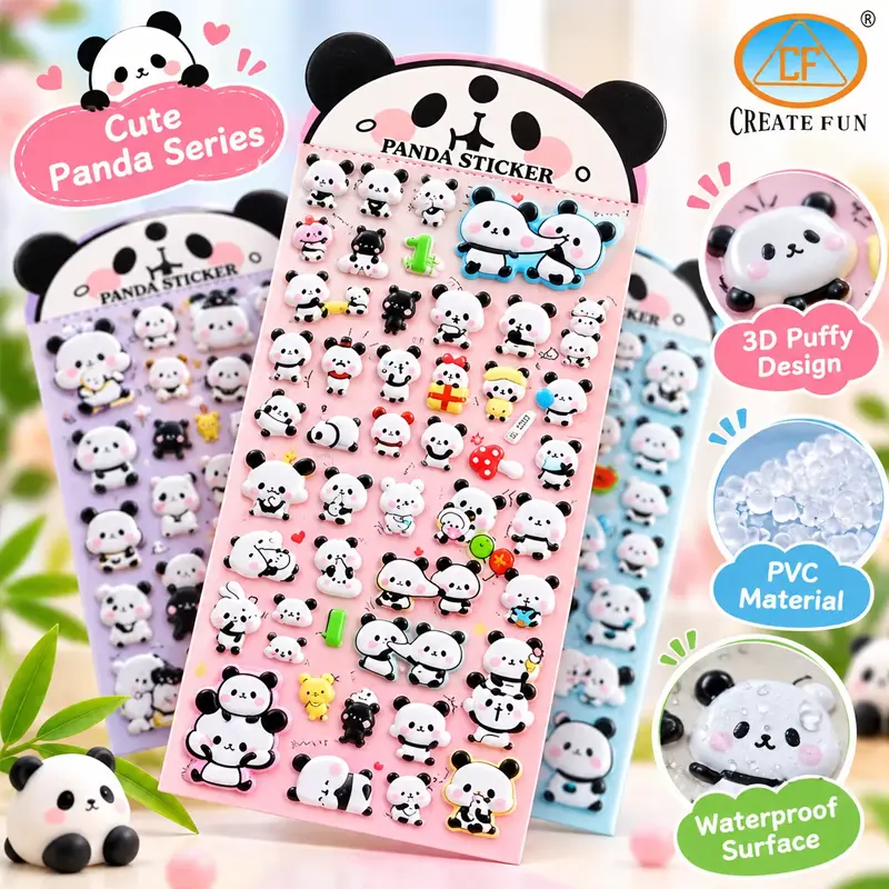 PVC Sponge-Backed Puffy Sticker